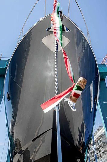 a person holding a sail on a boat aboard GREY SHARK Yacht for Sale