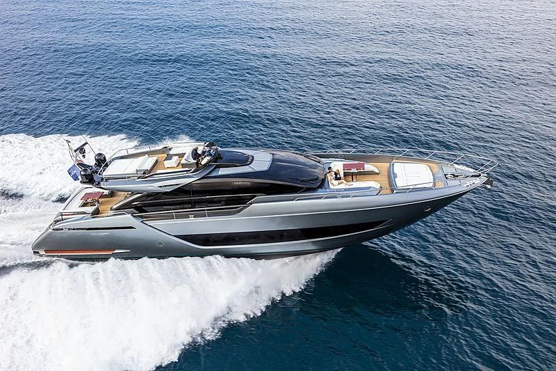 a boat on the water aboard GREY SHARK Yacht for Sale