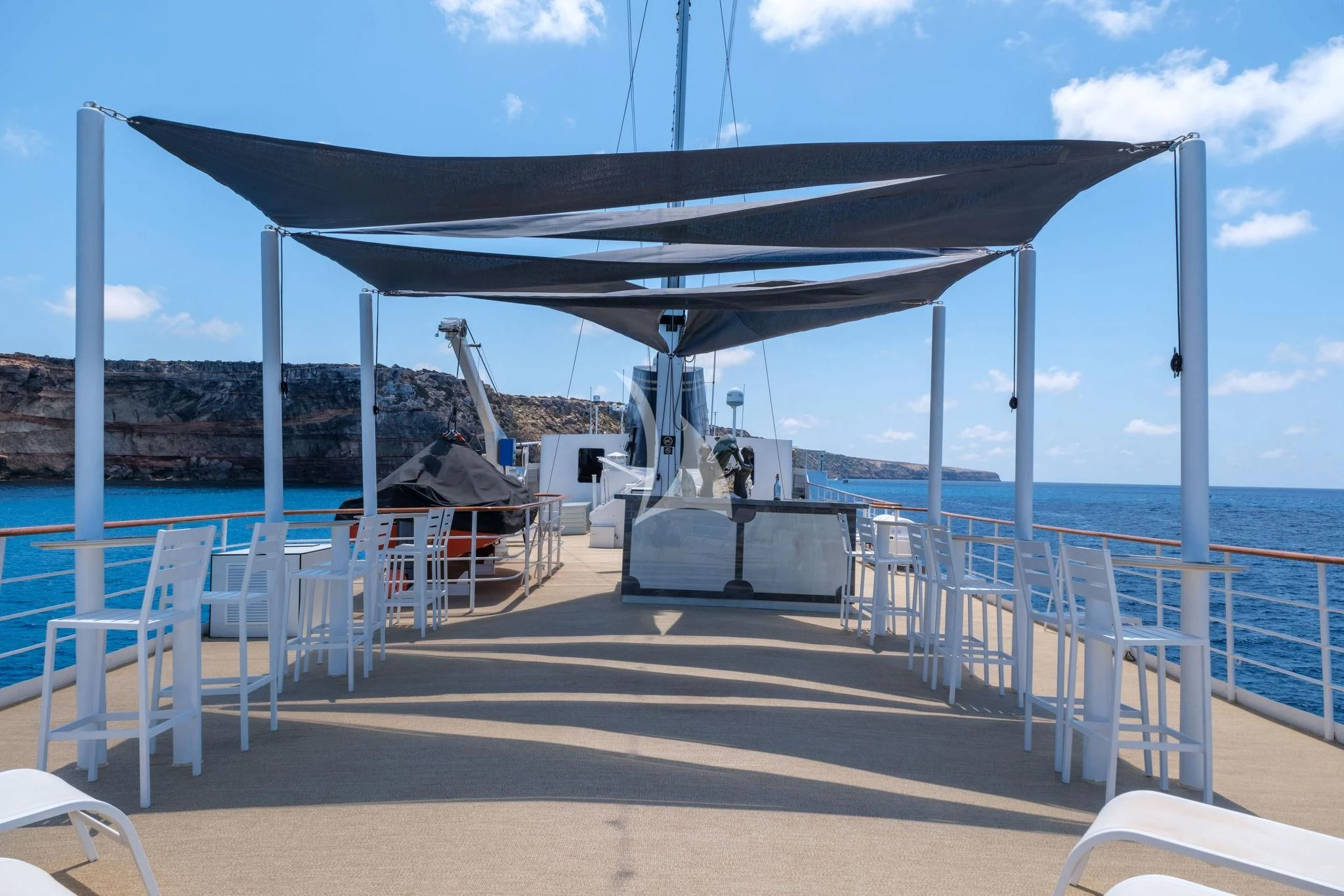 a boat on the water aboard HARMONY II Yacht for Sale