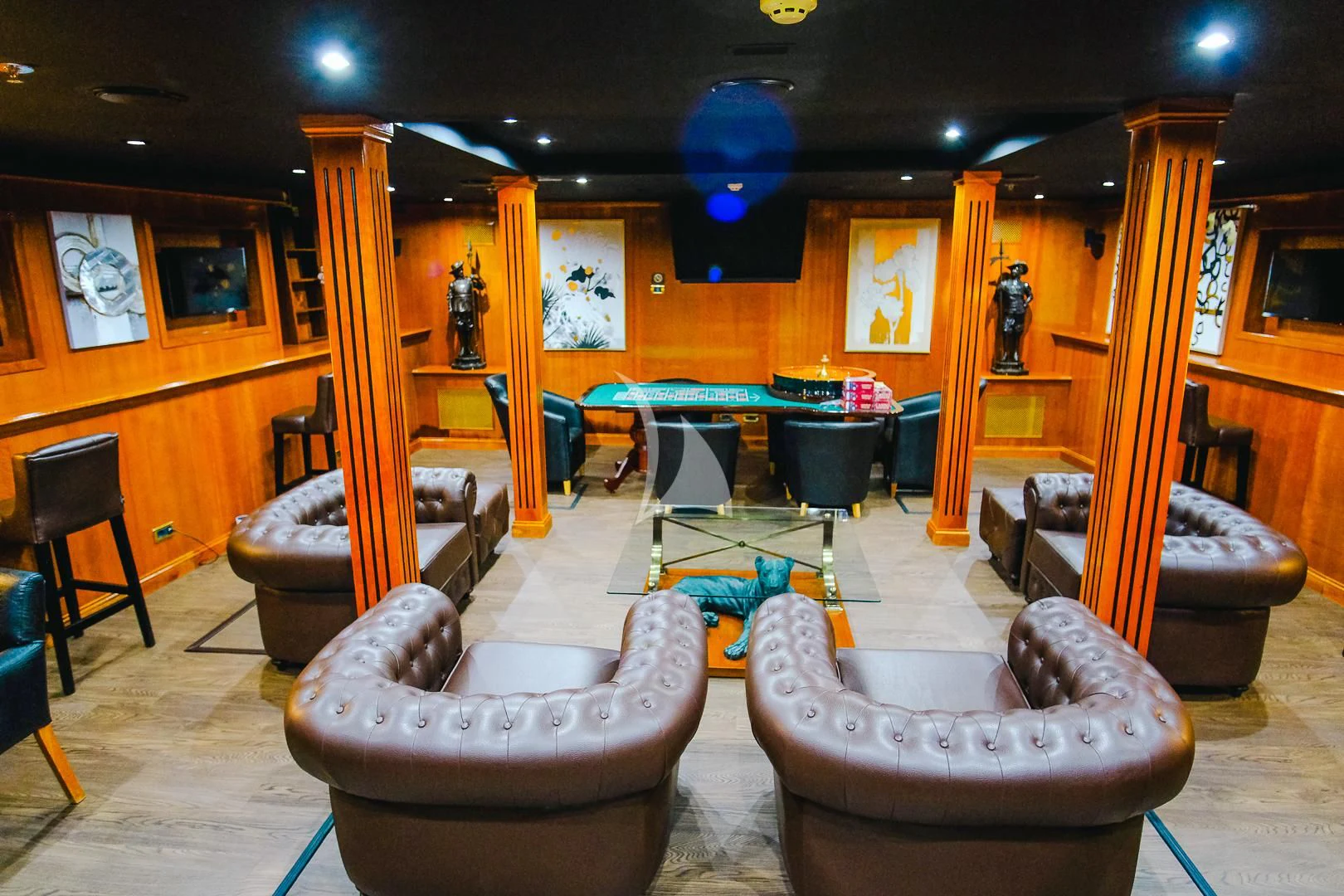 a room with a large play set aboard HARMONY II Yacht for Sale