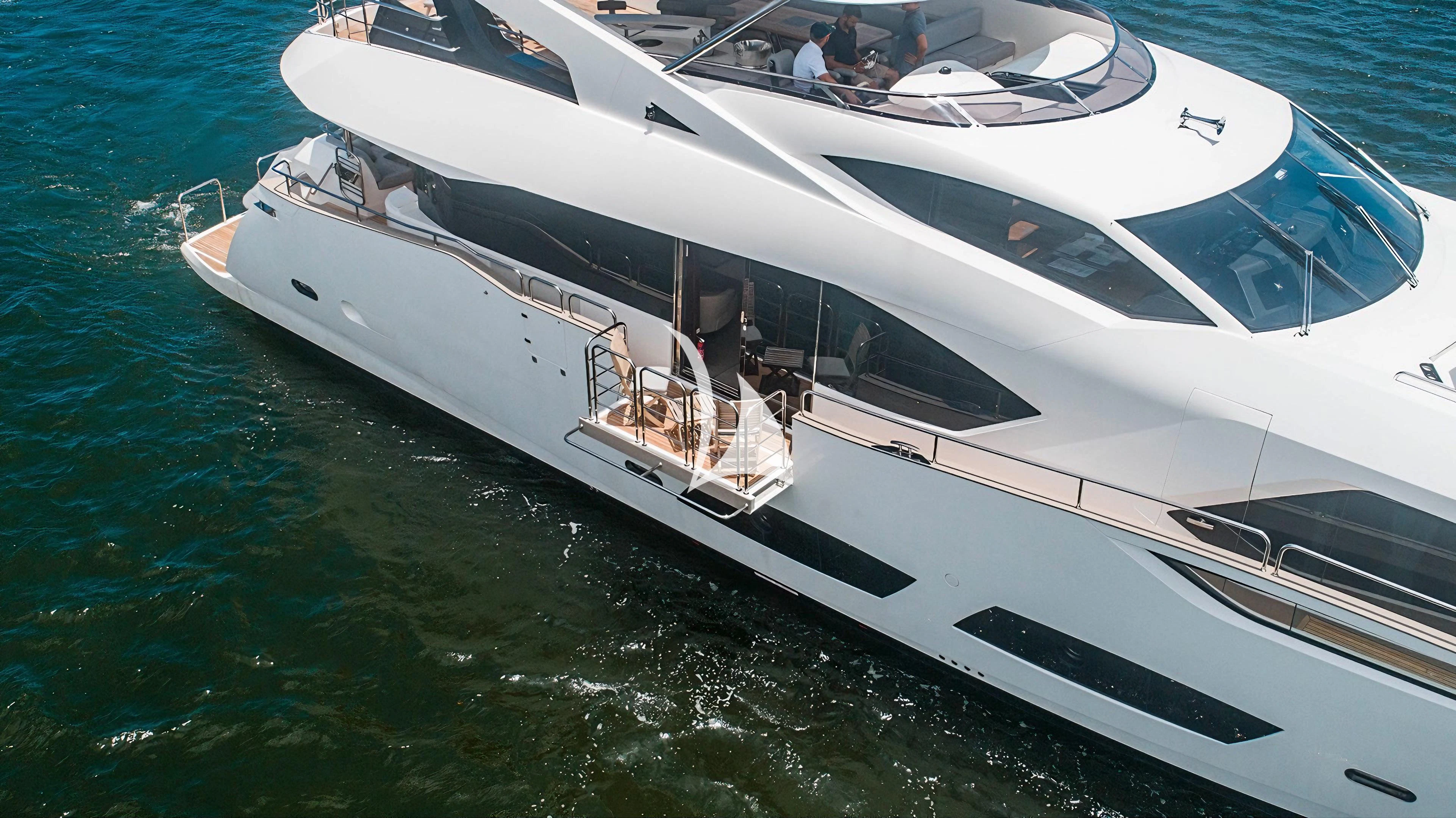 a boat on the water aboard QUANTUM Yacht for Sale