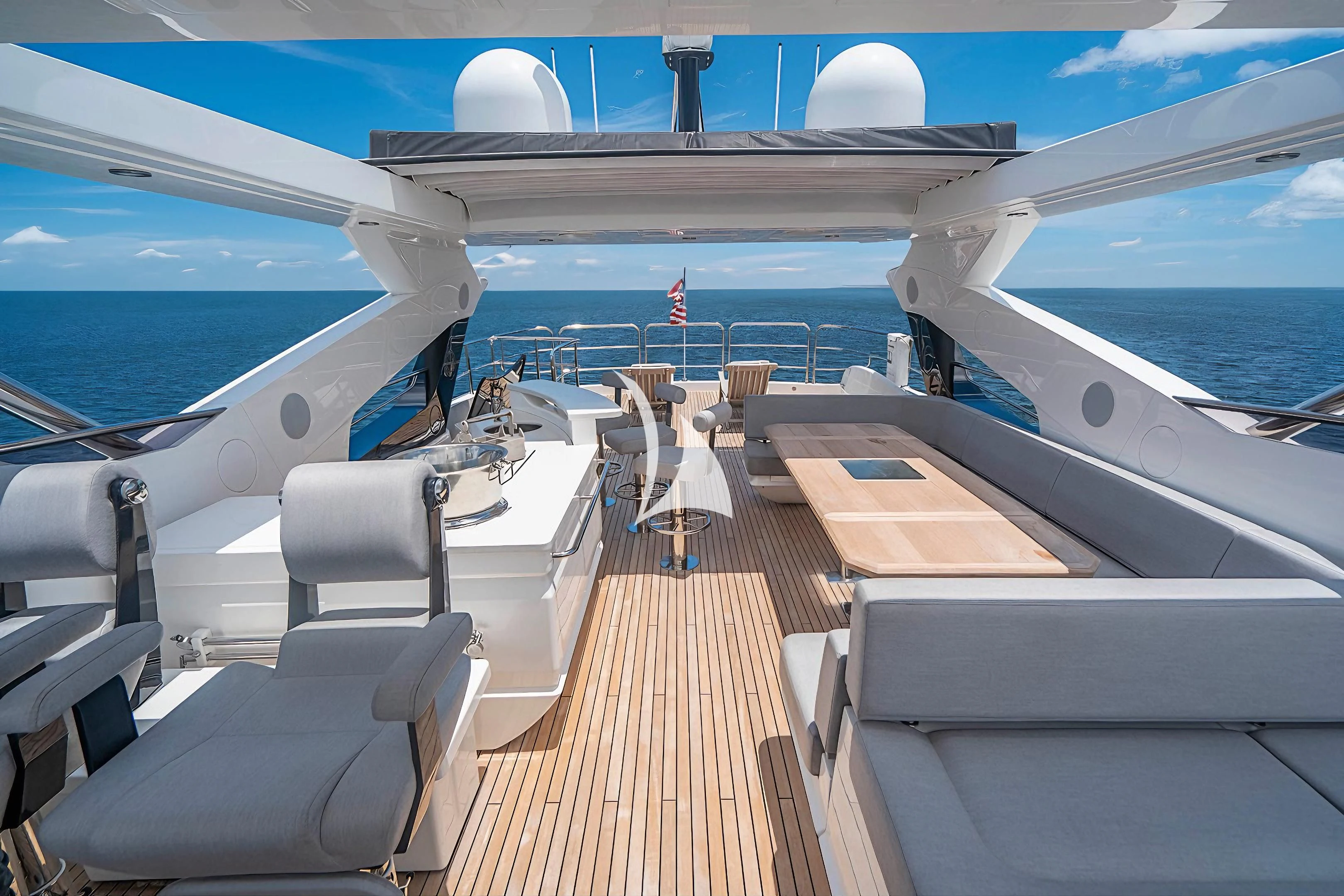 a boat on the water aboard QUANTUM Yacht for Sale