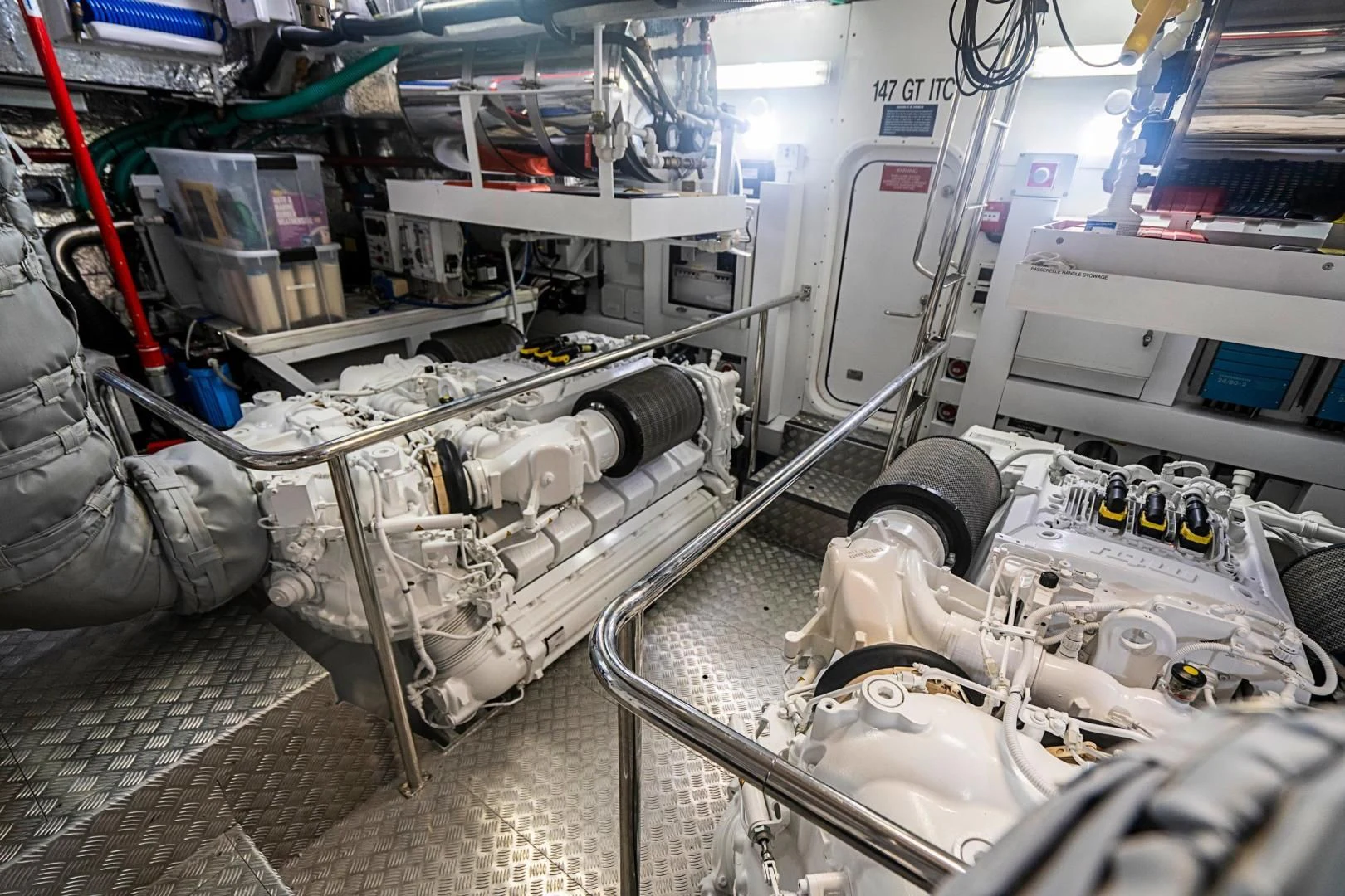 a machine with wires aboard QUANTUM Yacht for Sale