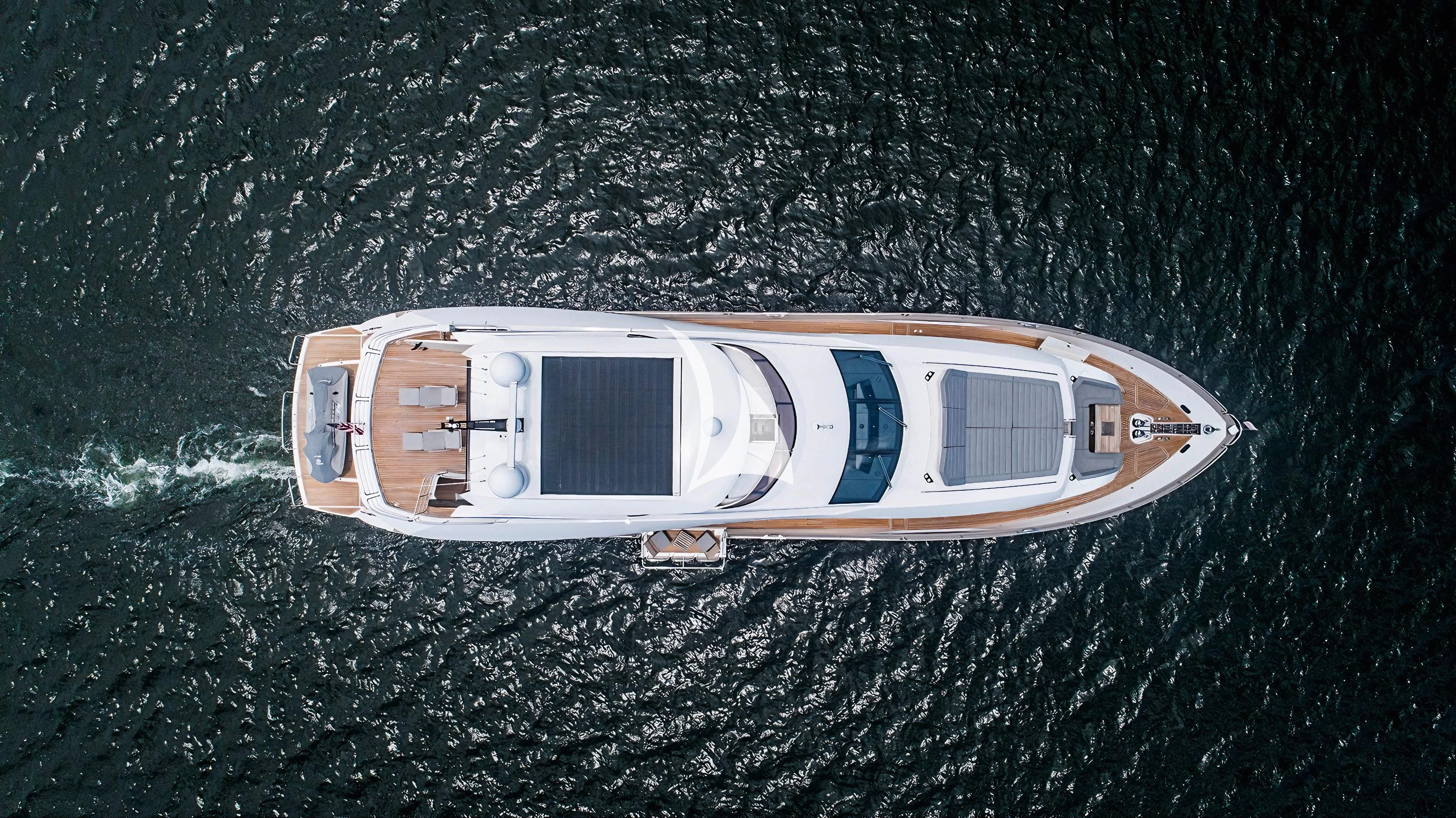 a space ship in space aboard QUANTUM Yacht for Sale