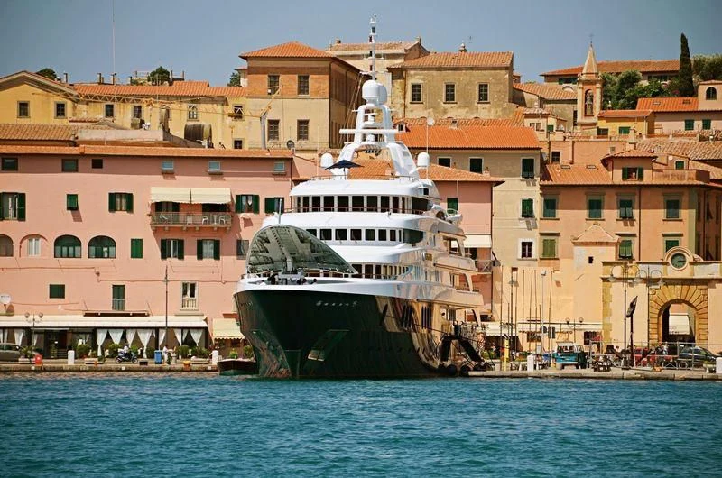 a boat on the water aboard FREEDOM Yacht for Sale