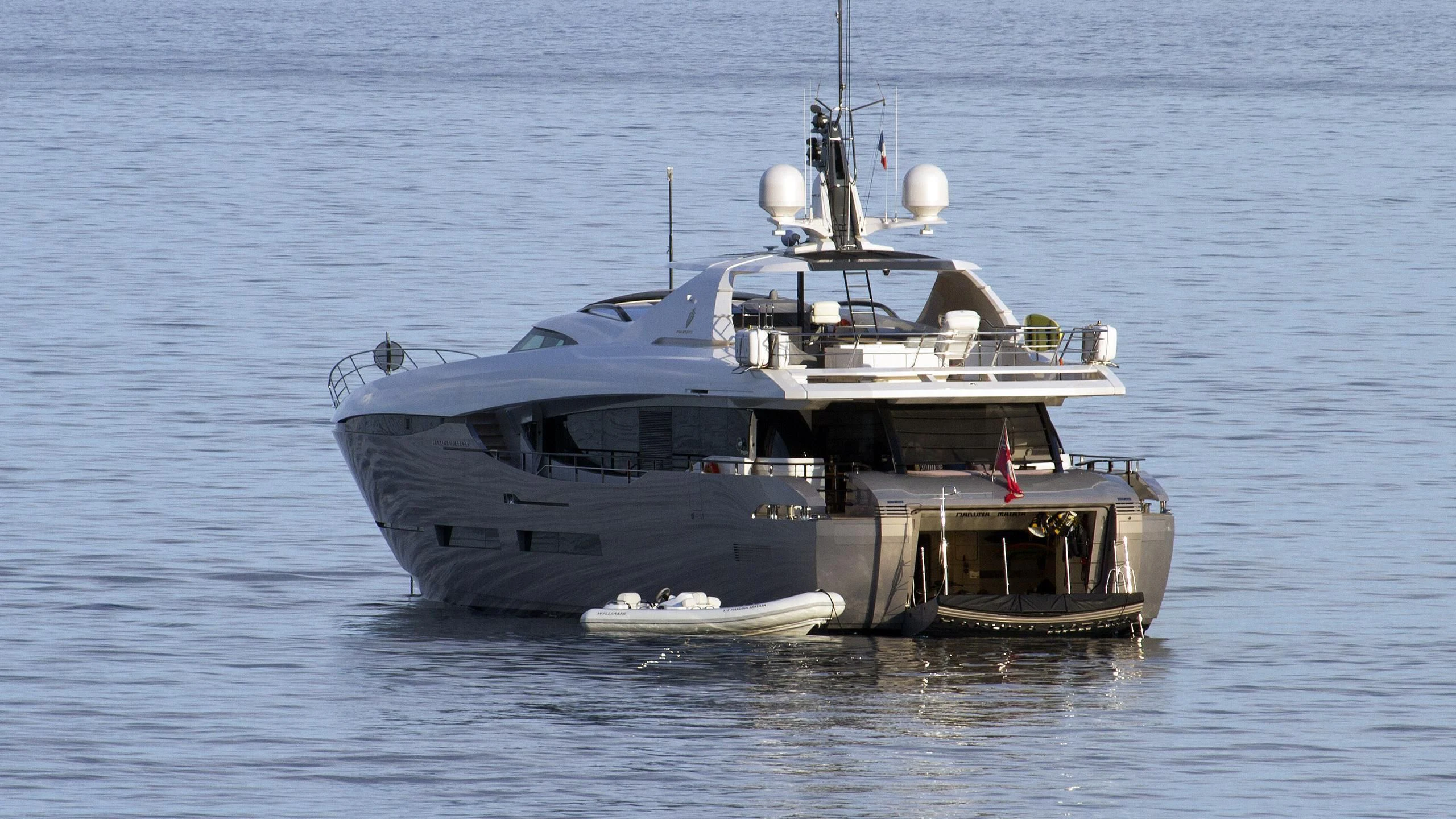 a boat on the water aboard SAFFURIYA Yacht for Sale