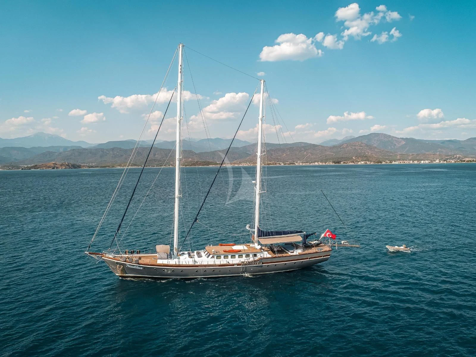 a boat on the water aboard NAUTILUS Yacht for Sale
