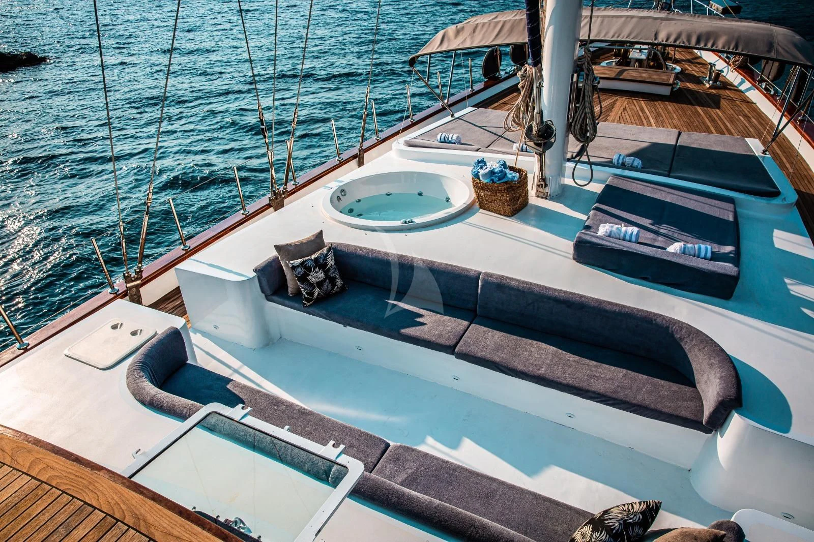 a boat on the water aboard NAUTILUS Yacht for Sale