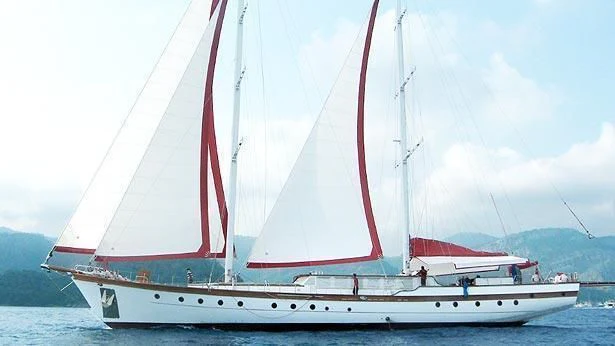 a sailboat on the water aboard NAUTILUS Yacht for Sale