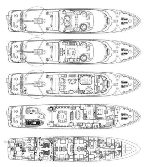 diagram, engineering drawing aboard TRITON Yacht for Sale