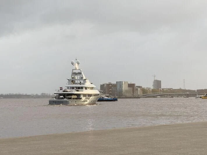 a boat on the water aboard TRITON Yacht for Sale