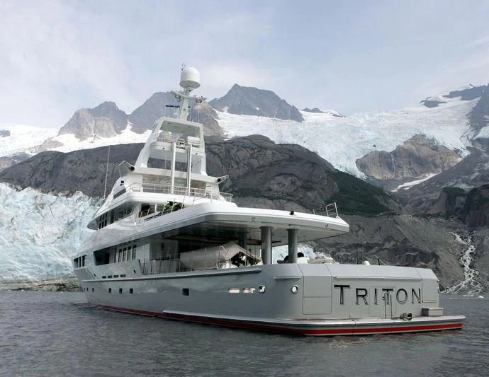 a boat on the water aboard TRITON Yacht for Sale