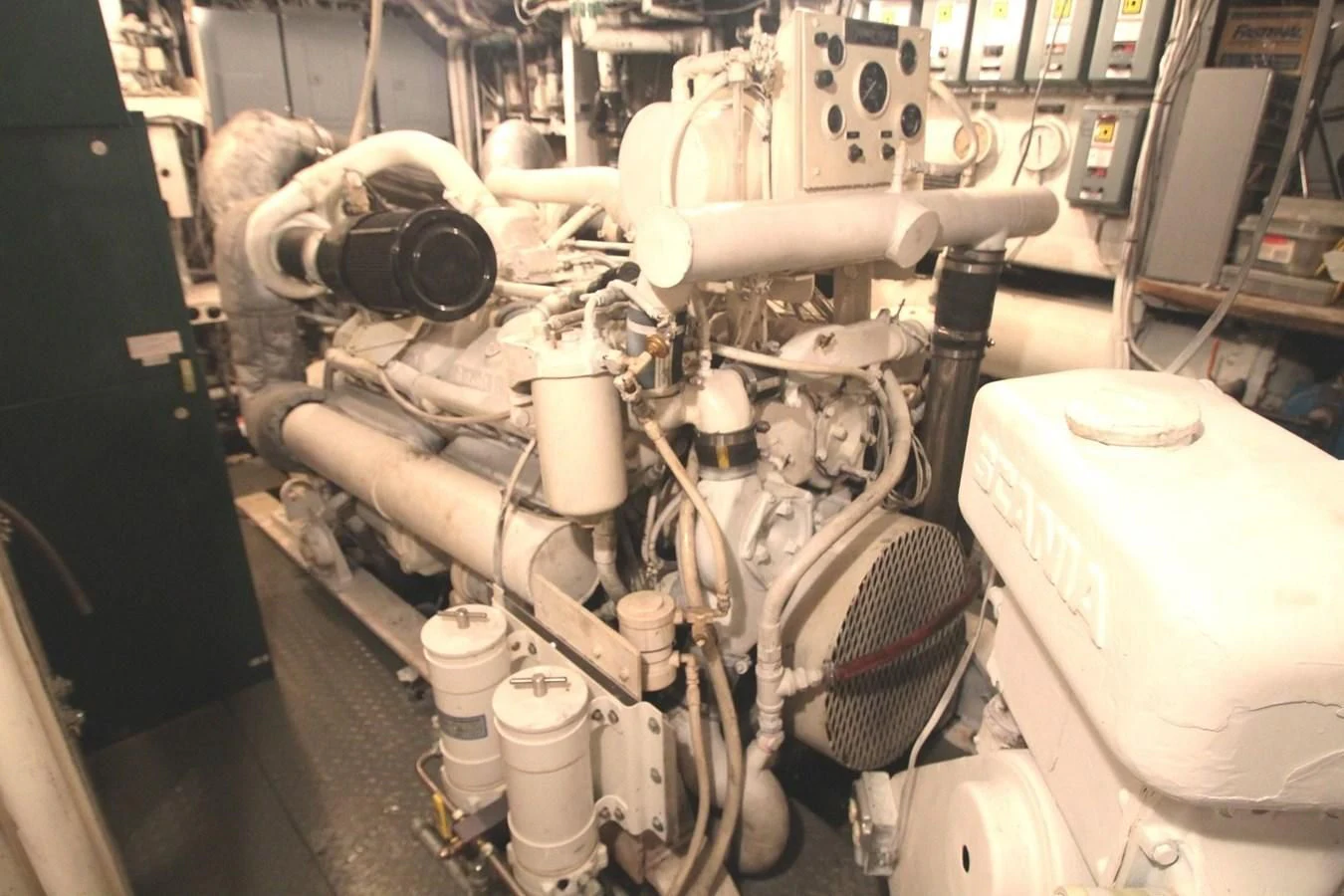 a machine with many wires aboard ENCHANTRESS Yacht for Sale