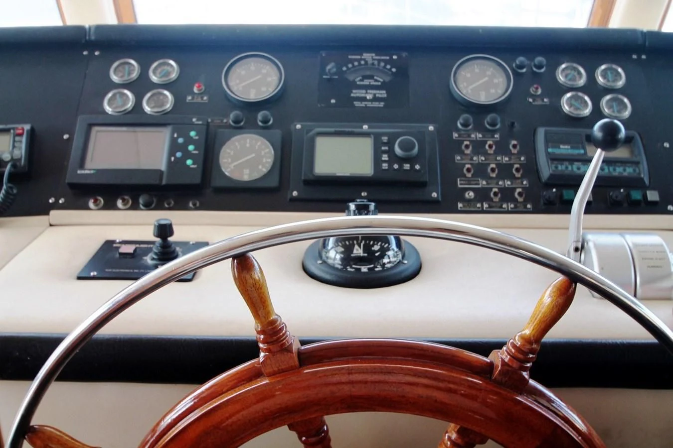 a violin on a seat aboard ENCHANTRESS Yacht for Sale