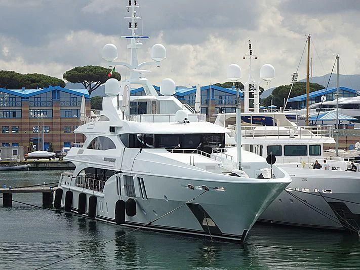 a group of boats docked aboard OCEAN PARADISE Yacht for Sale