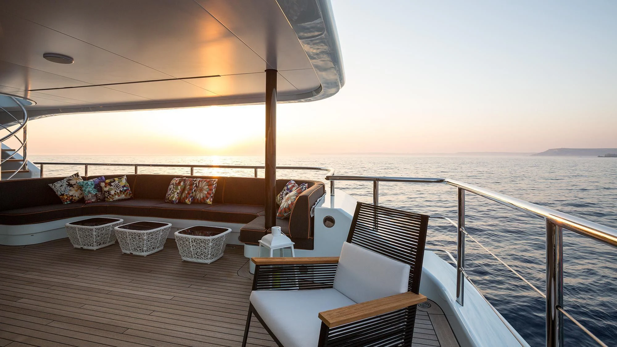 a boat on the water aboard OCEAN PARADISE Yacht for Sale