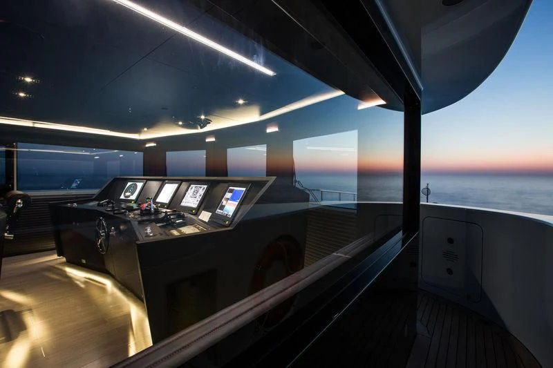 a boat on the water aboard OCEAN PARADISE Yacht for Sale