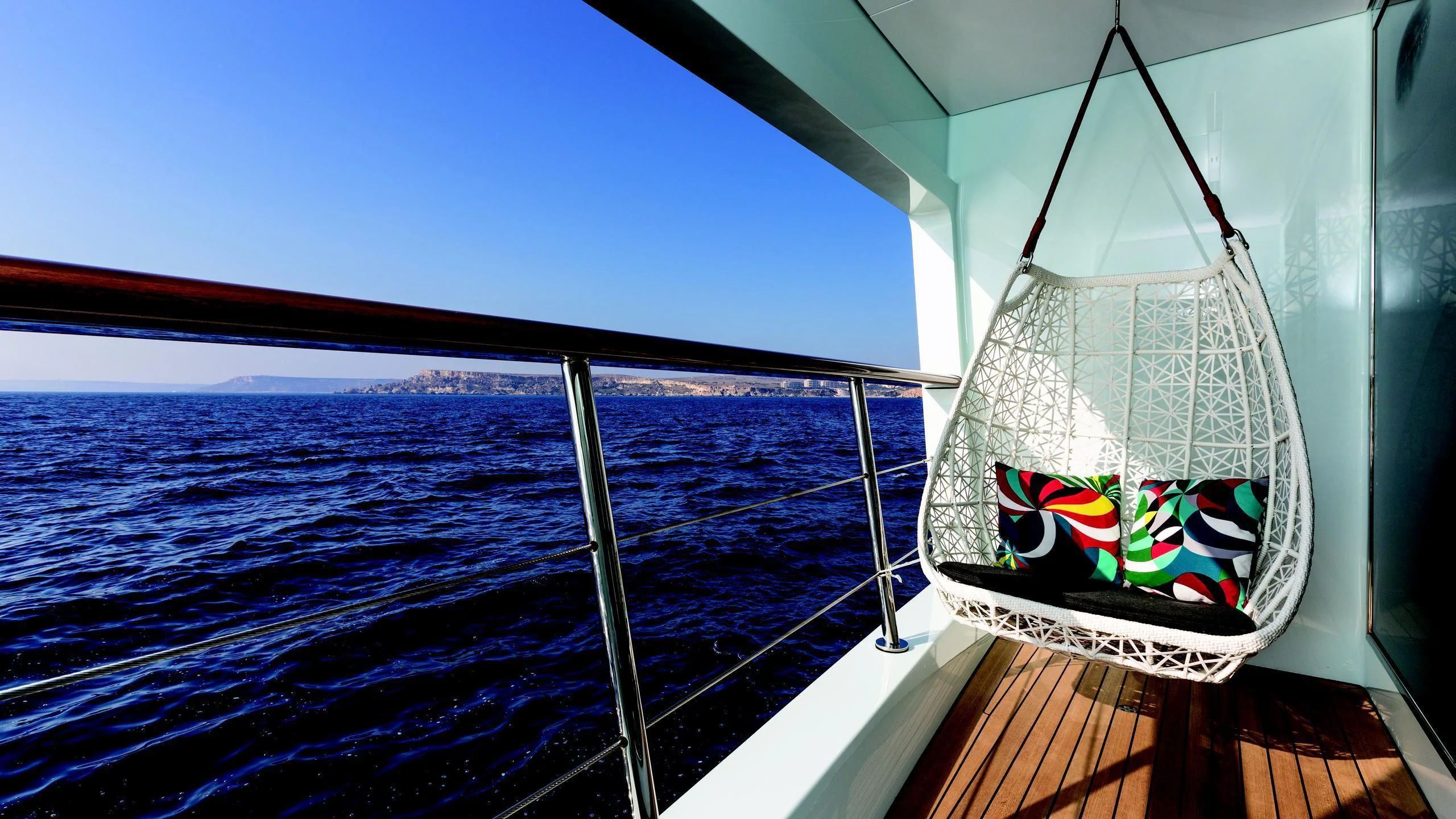 a boat on the water aboard OCEAN PARADISE Yacht for Sale