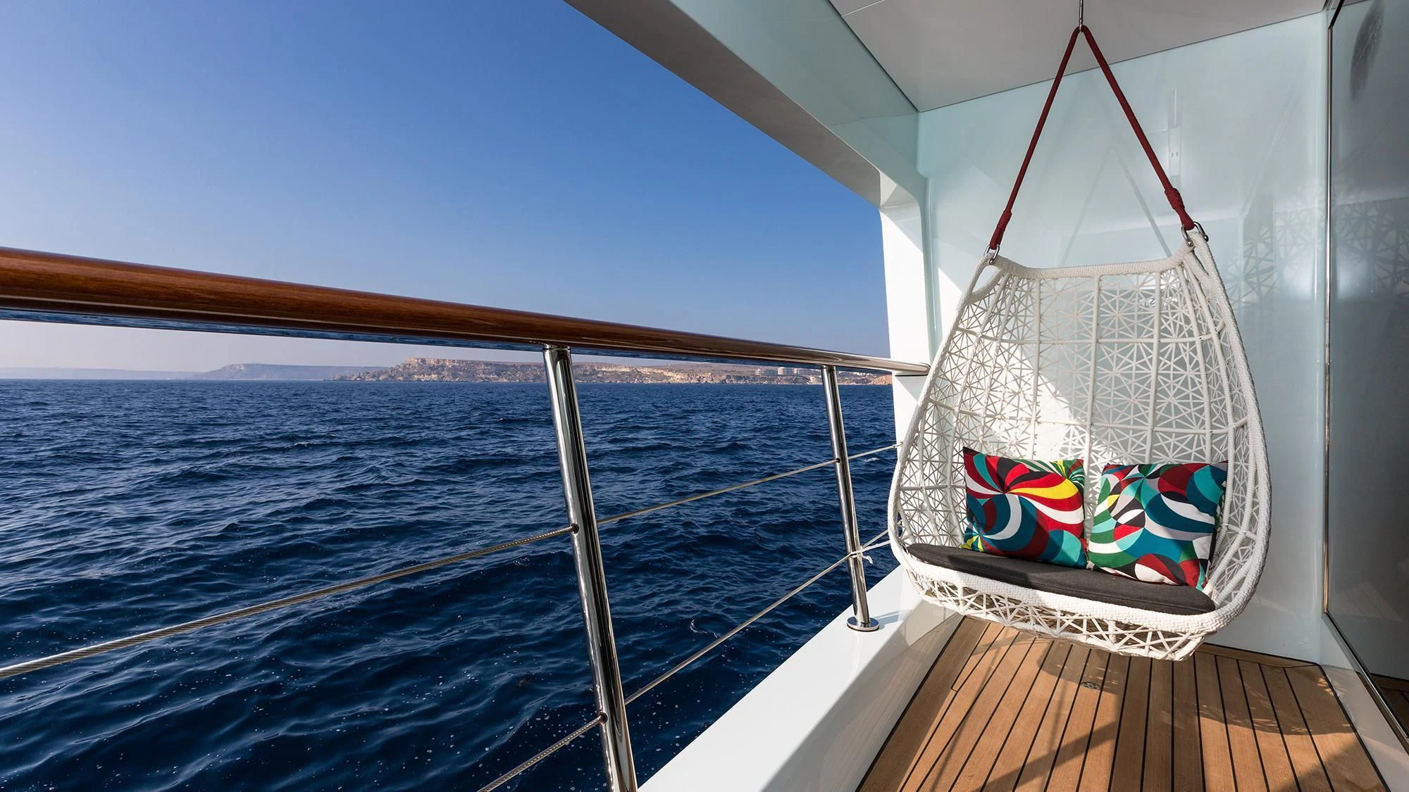 a boat on the water aboard OCEAN PARADISE Yacht for Sale