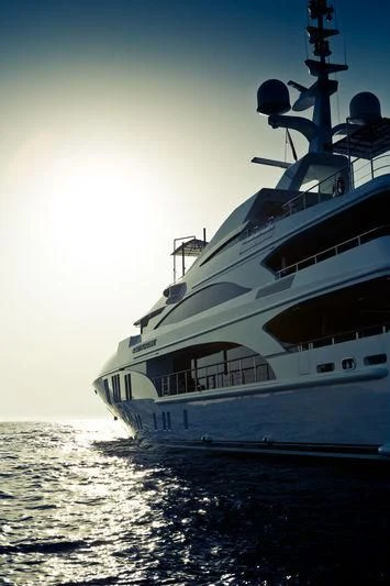a large white ship in the water aboard OCEAN PARADISE Yacht for Sale