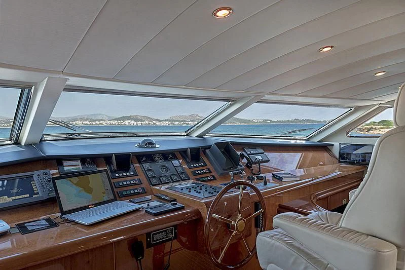 a room with many computers aboard SUGAR Yacht for Sale