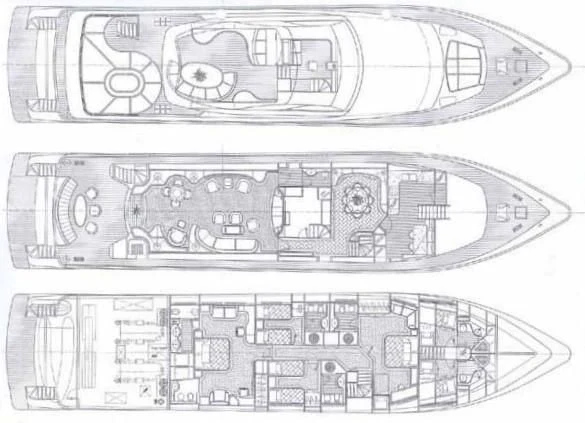 diagram aboard SUGAR Yacht for Sale