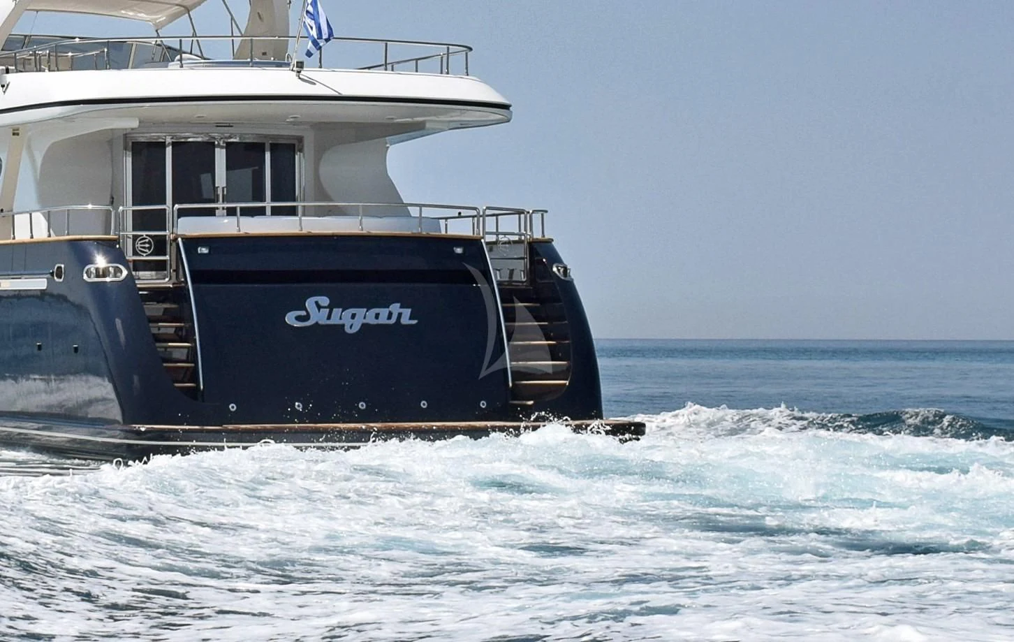 a boat in the water aboard SUGAR Yacht for Sale