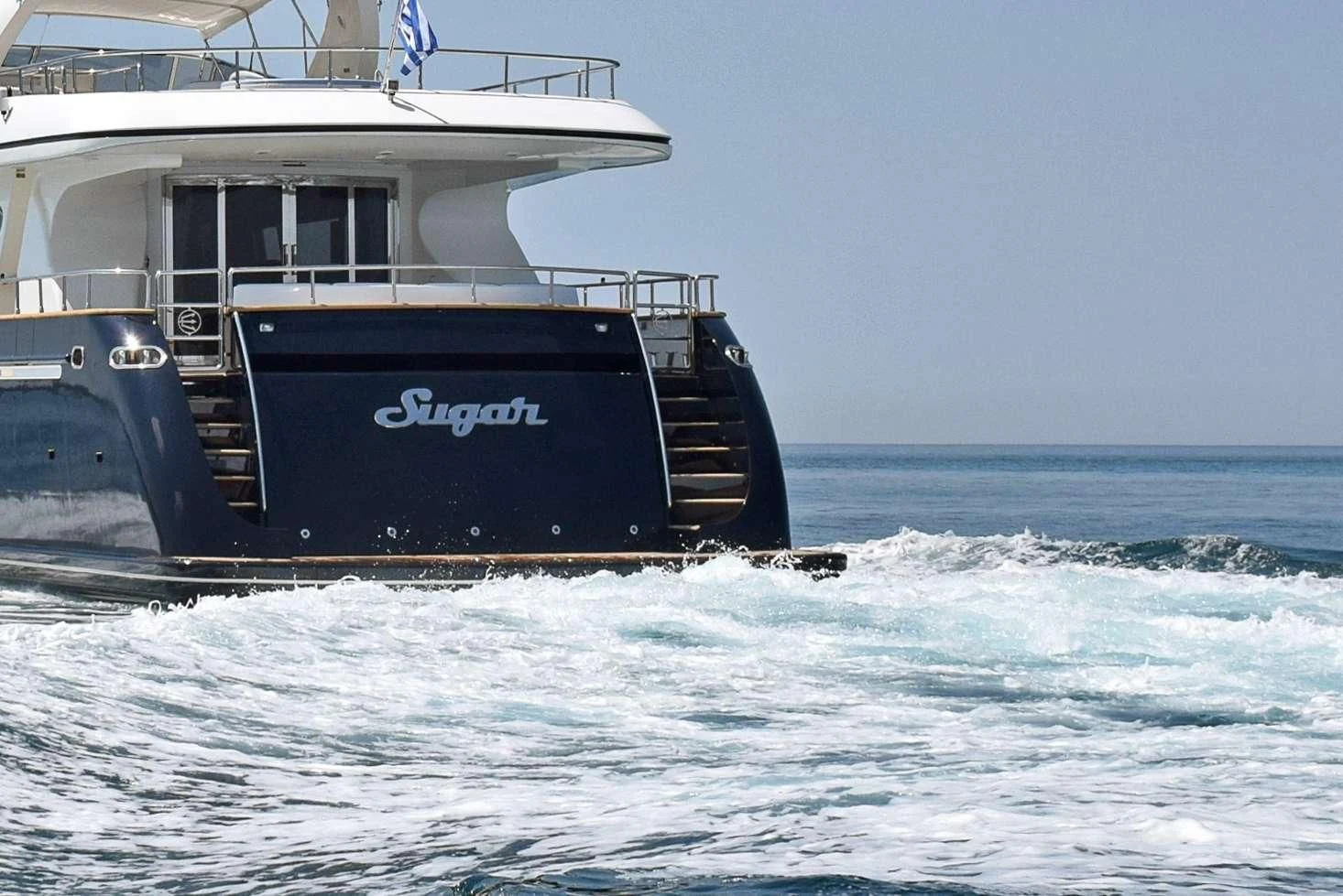a boat in the water aboard SUGAR Yacht for Sale