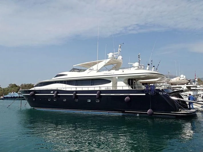 a boat in the water aboard SUGAR Yacht for Sale