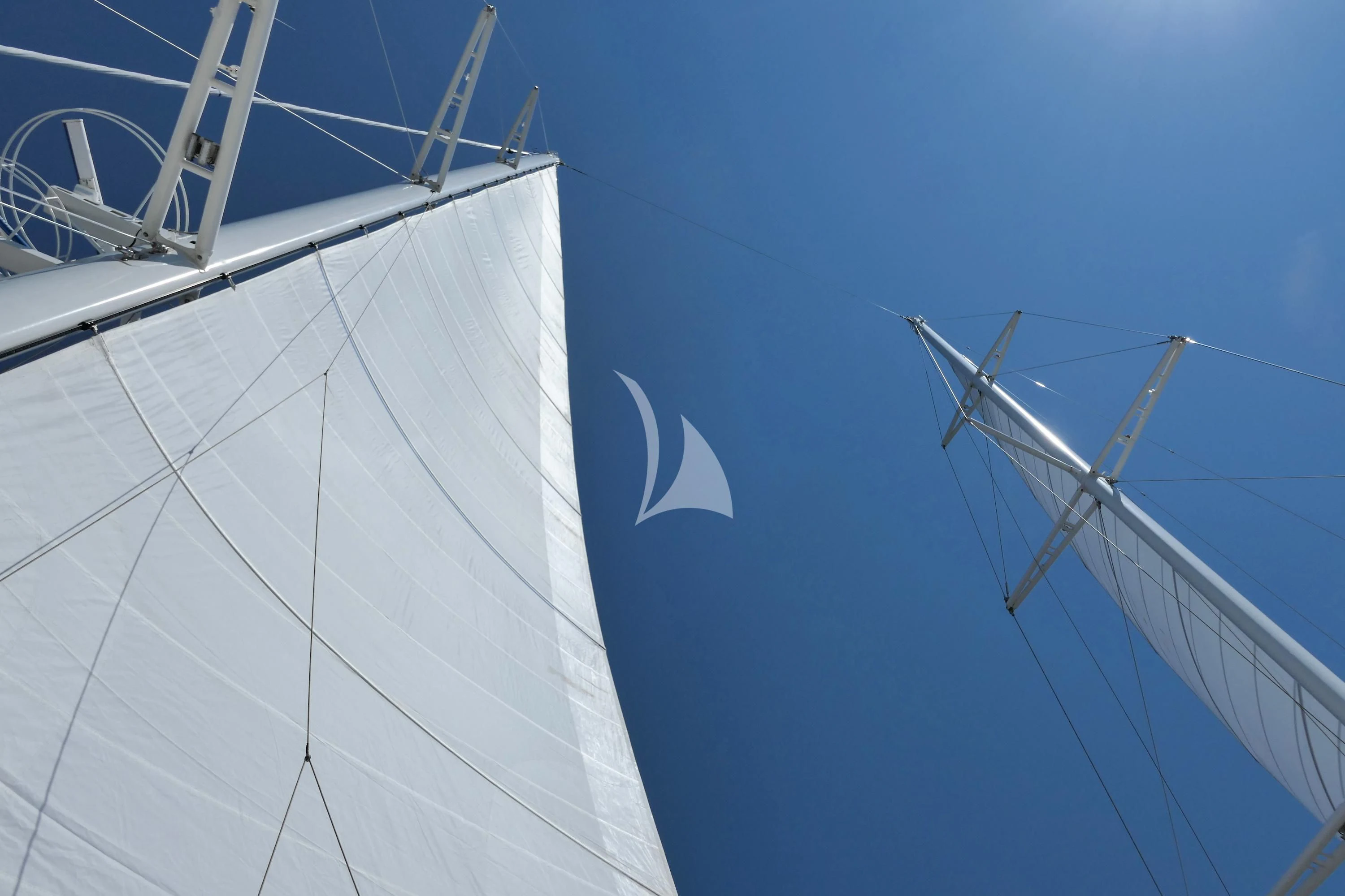 a close-up of a sailboat aboard LE PONANT Yacht for Charter
