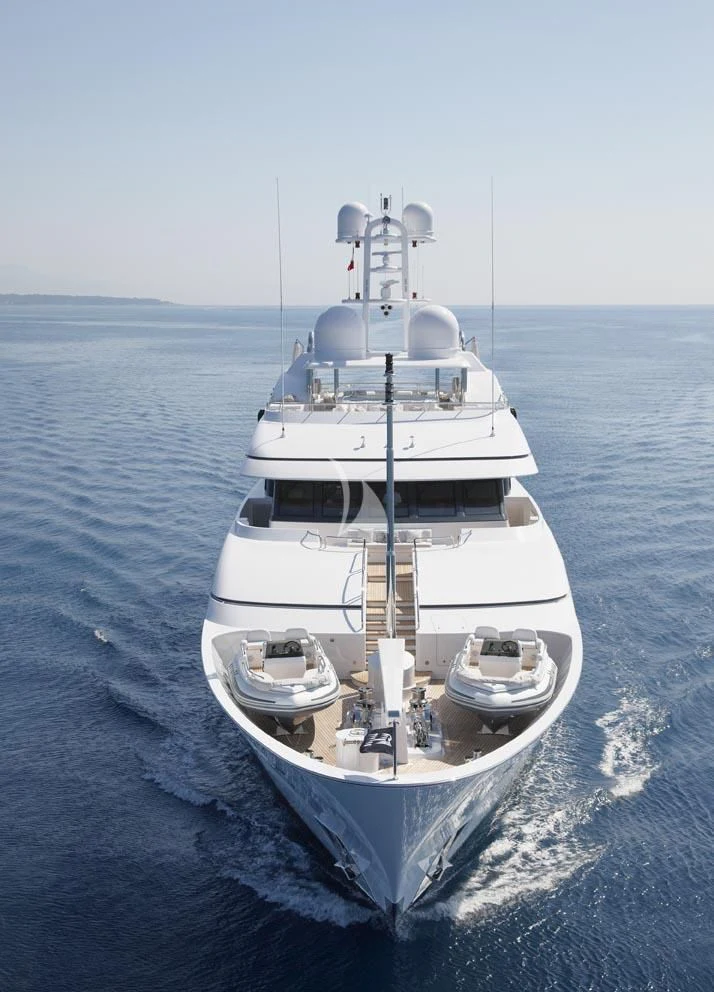 a boat on the water aboard HURRICANE RUN Yacht for Charter