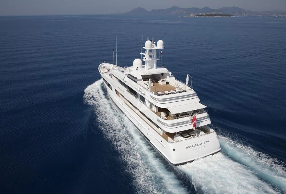 a ship on the water aboard HURRICANE RUN Yacht for Charter