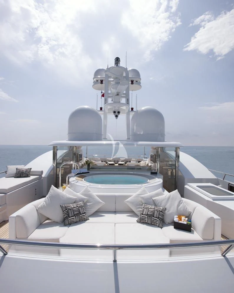 a ship in the water aboard HURRICANE RUN Yacht for Charter