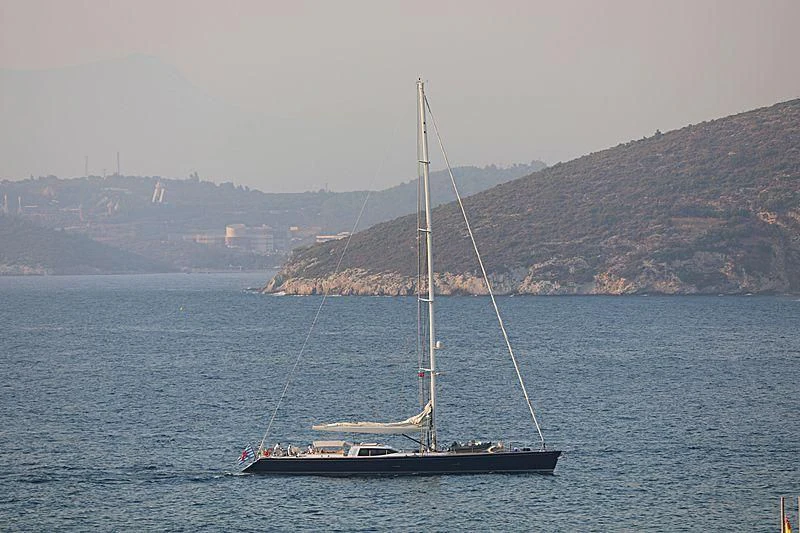 a sailboat on the water aboard VAIMITI Yacht for Sale