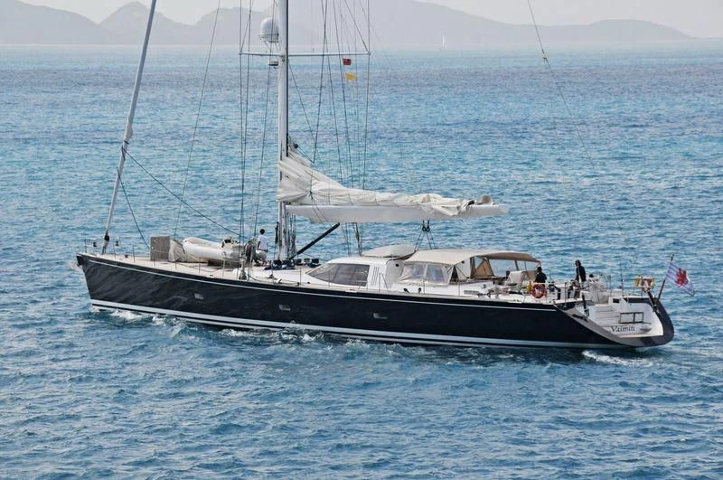 a boat in the water aboard VAIMITI Yacht for Sale