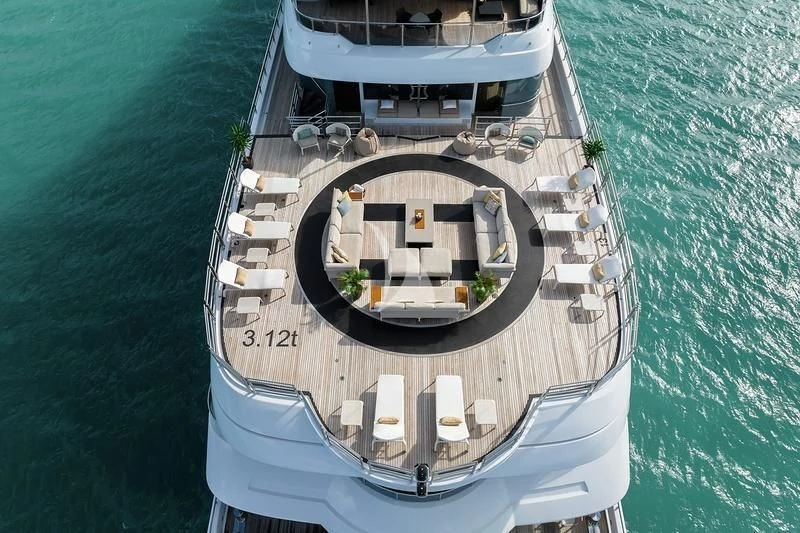 a boat on the water aboard NAIA Yacht for Sale