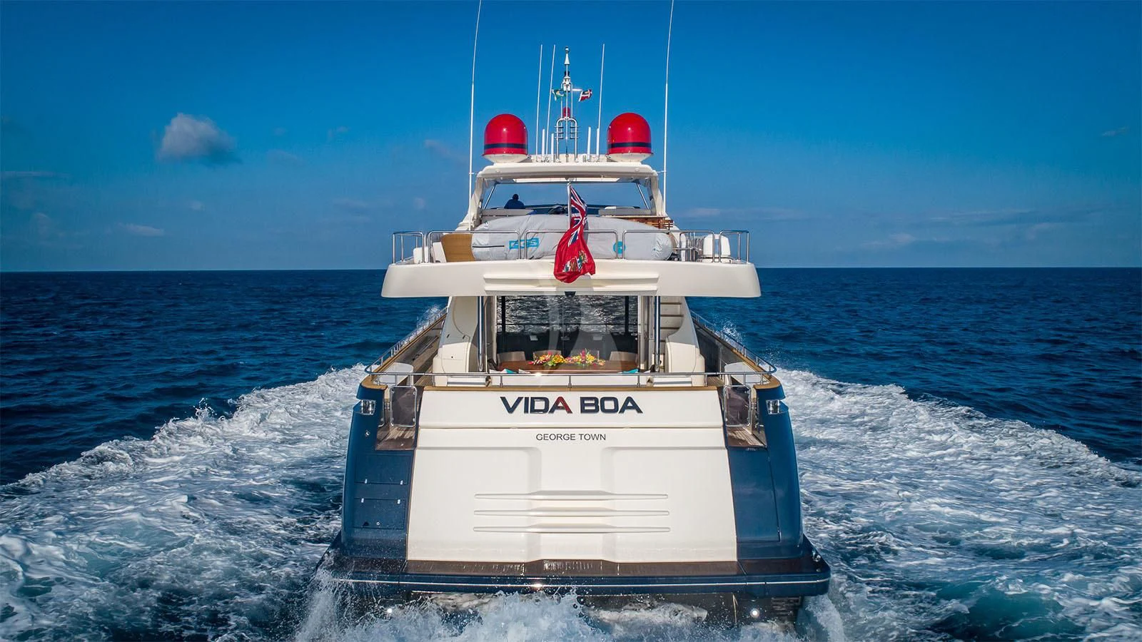 a boat on the water aboard ONE AND ONLY Yacht for Sale
