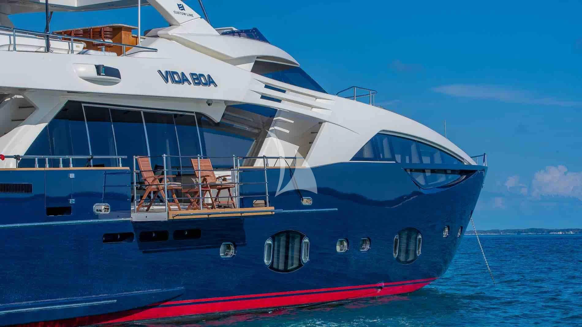 a large white boat on the water aboard ONE AND ONLY Yacht for Sale