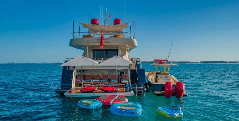 a boat on the water aboard ONE AND ONLY Yacht for Sale