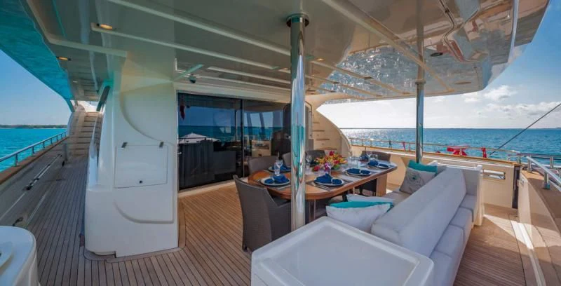 a boat on the water aboard ONE AND ONLY Yacht for Sale