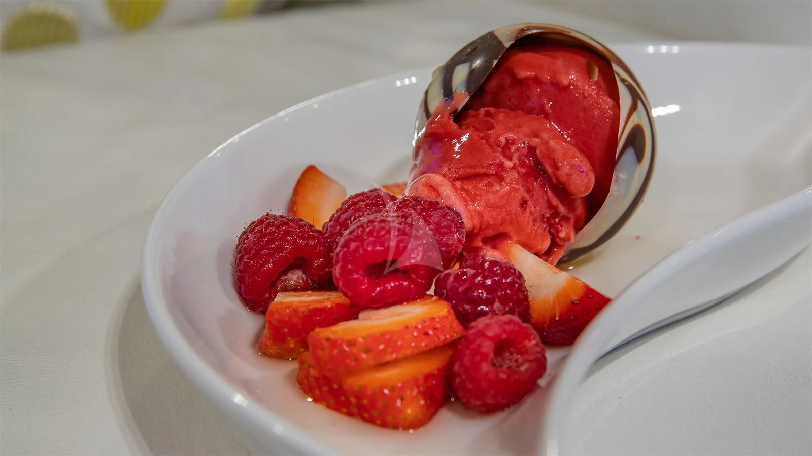 a bowl of fruit aboard ONE AND ONLY Yacht for Sale