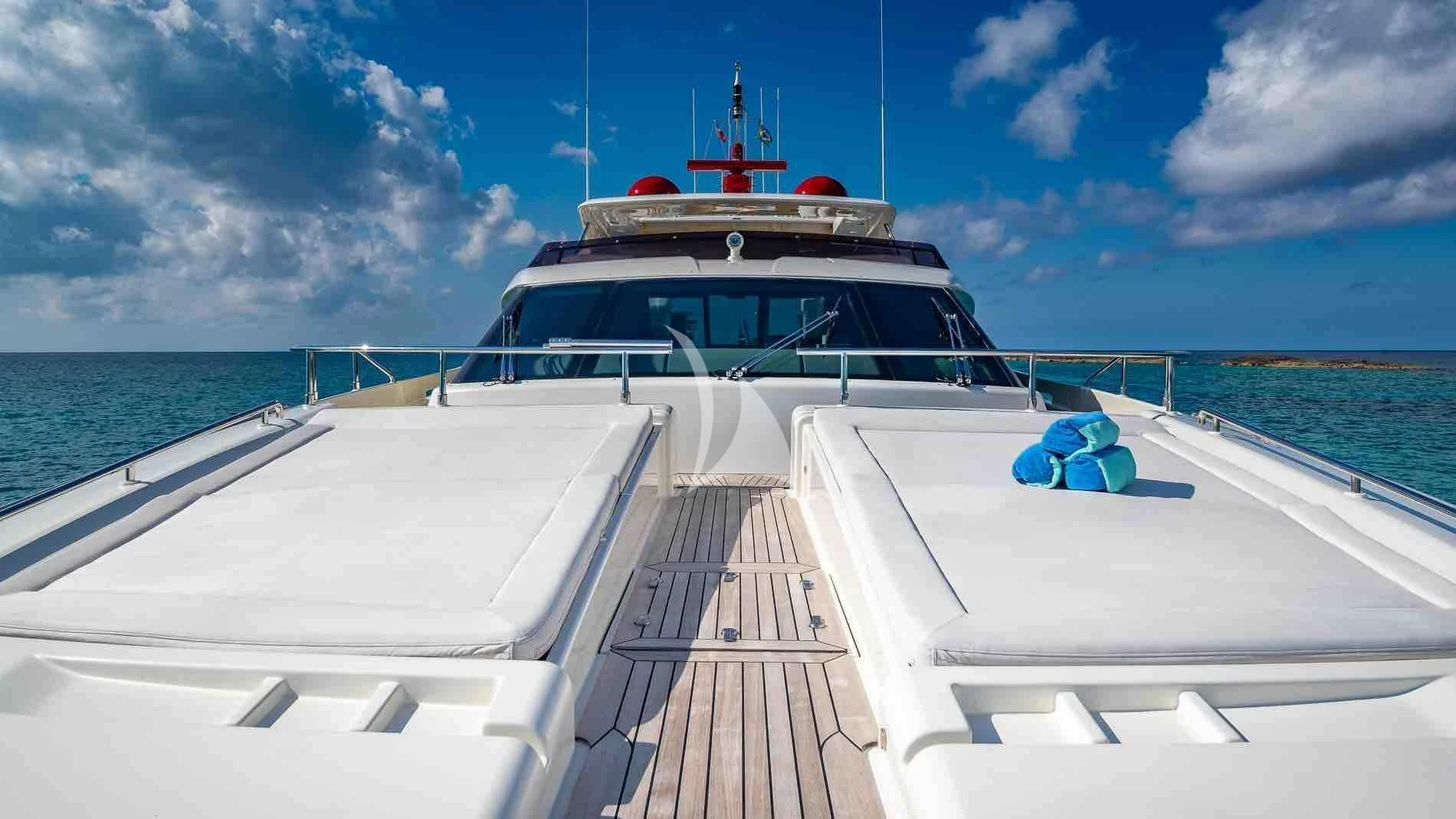 a boat on a dock aboard ONE AND ONLY Yacht for Sale