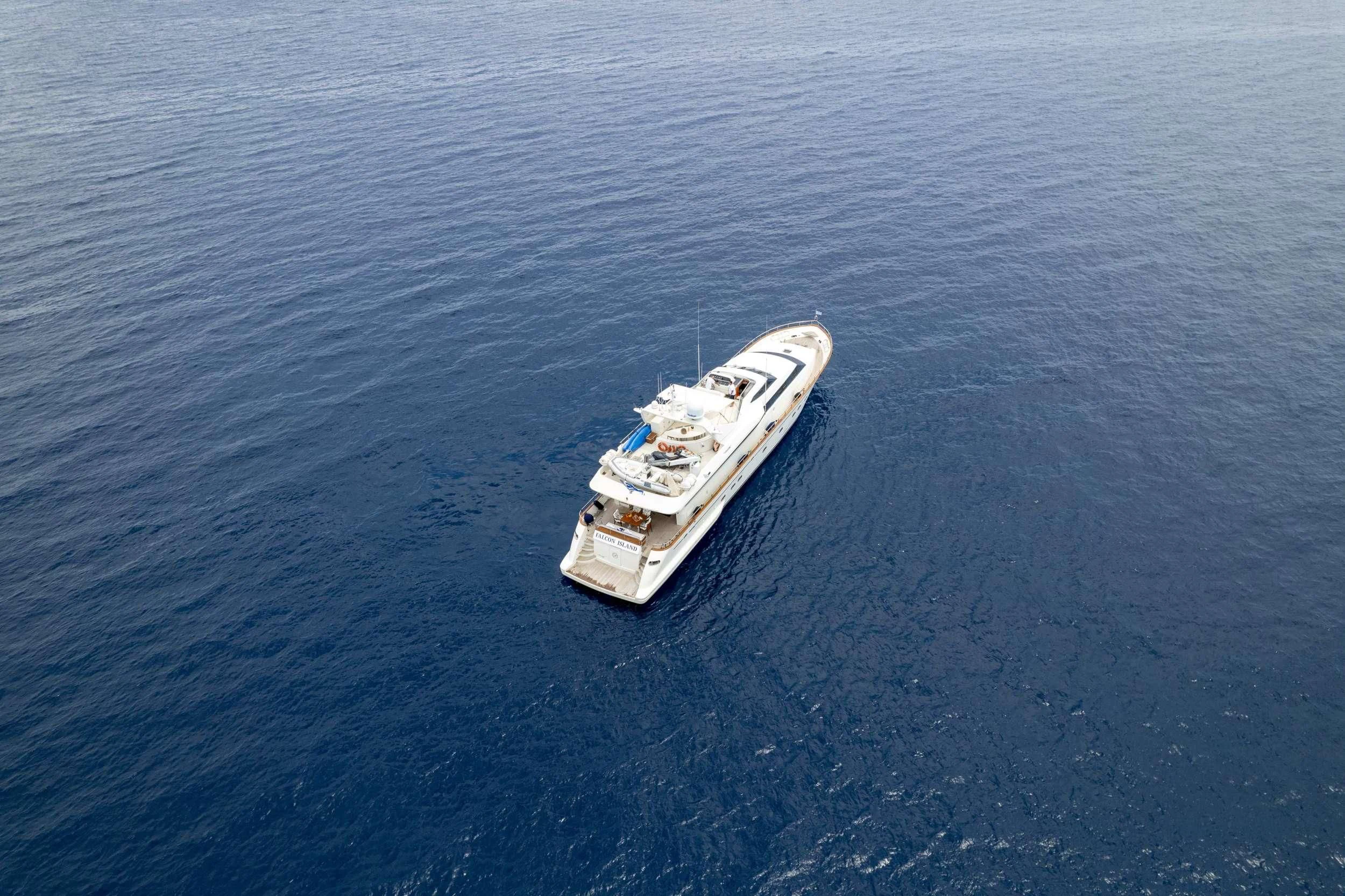 a ship in the water aboard FALCON ISLAND Yacht for Sale