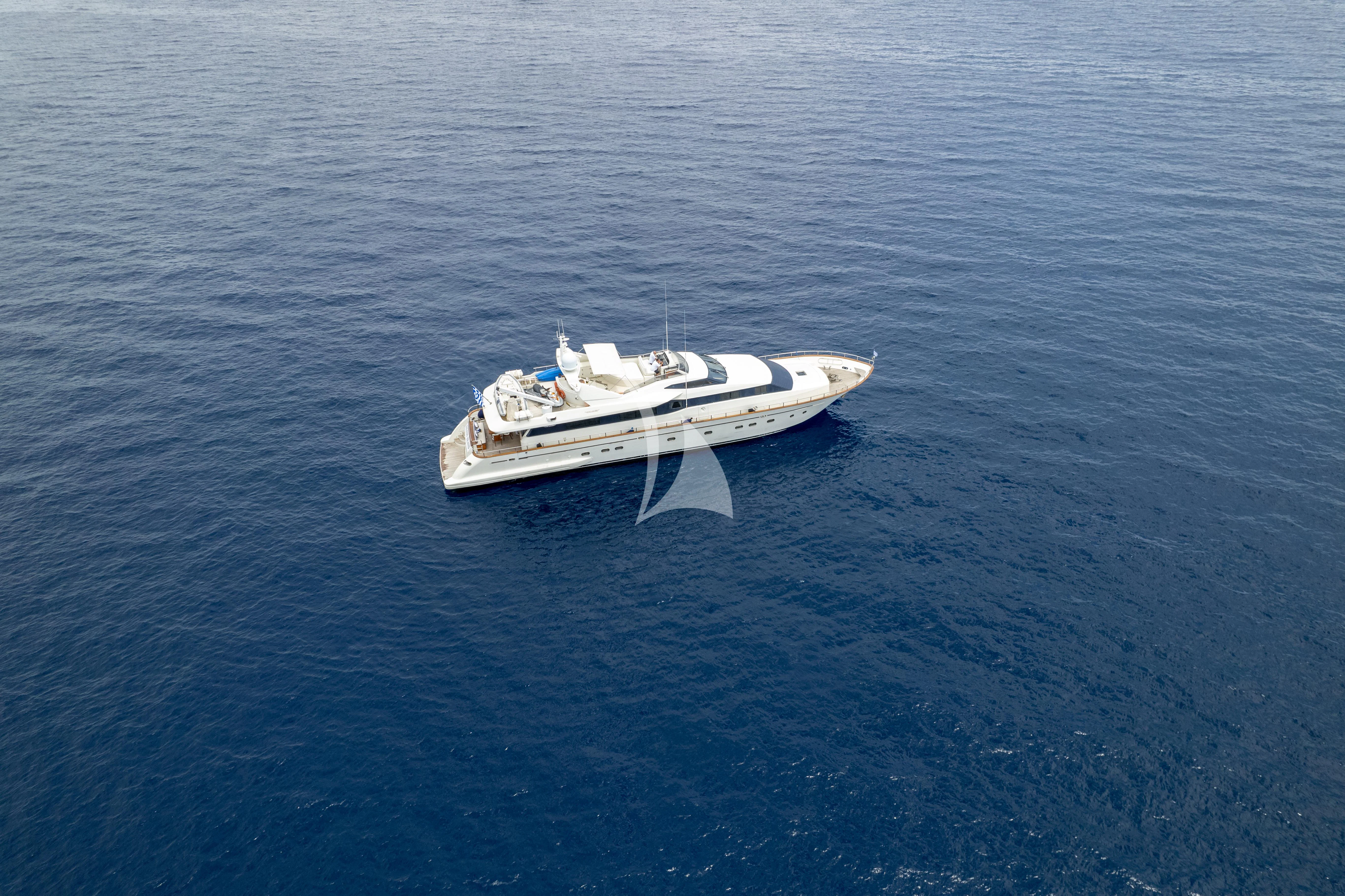 a boat in the water aboard FALCON ISLAND Yacht for Sale