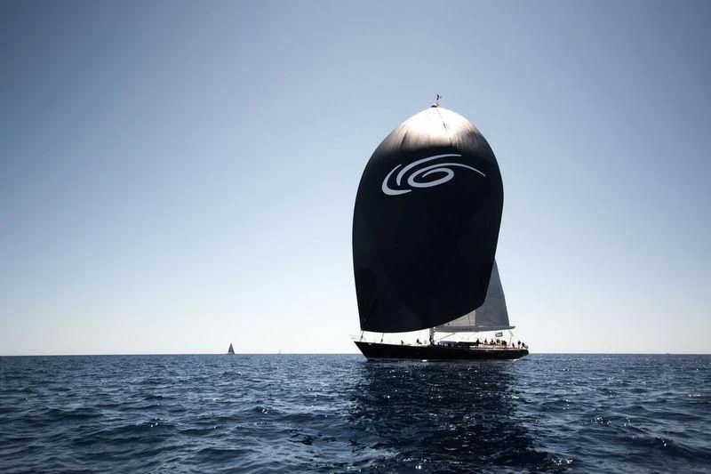a sailboat in the water aboard TENAZ Yacht for Sale