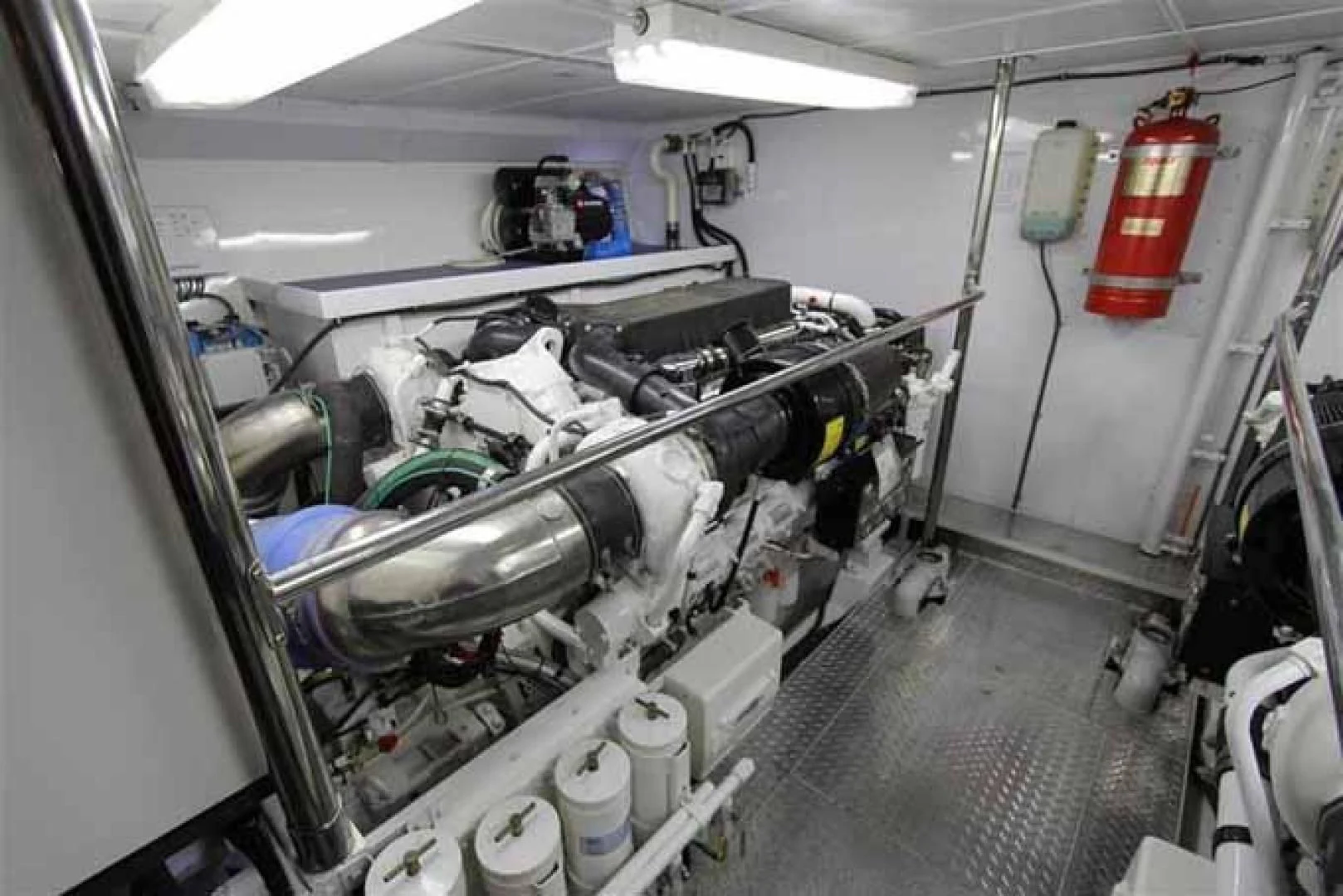 a room with machinery aboard DOLCE VITA Yacht for Sale