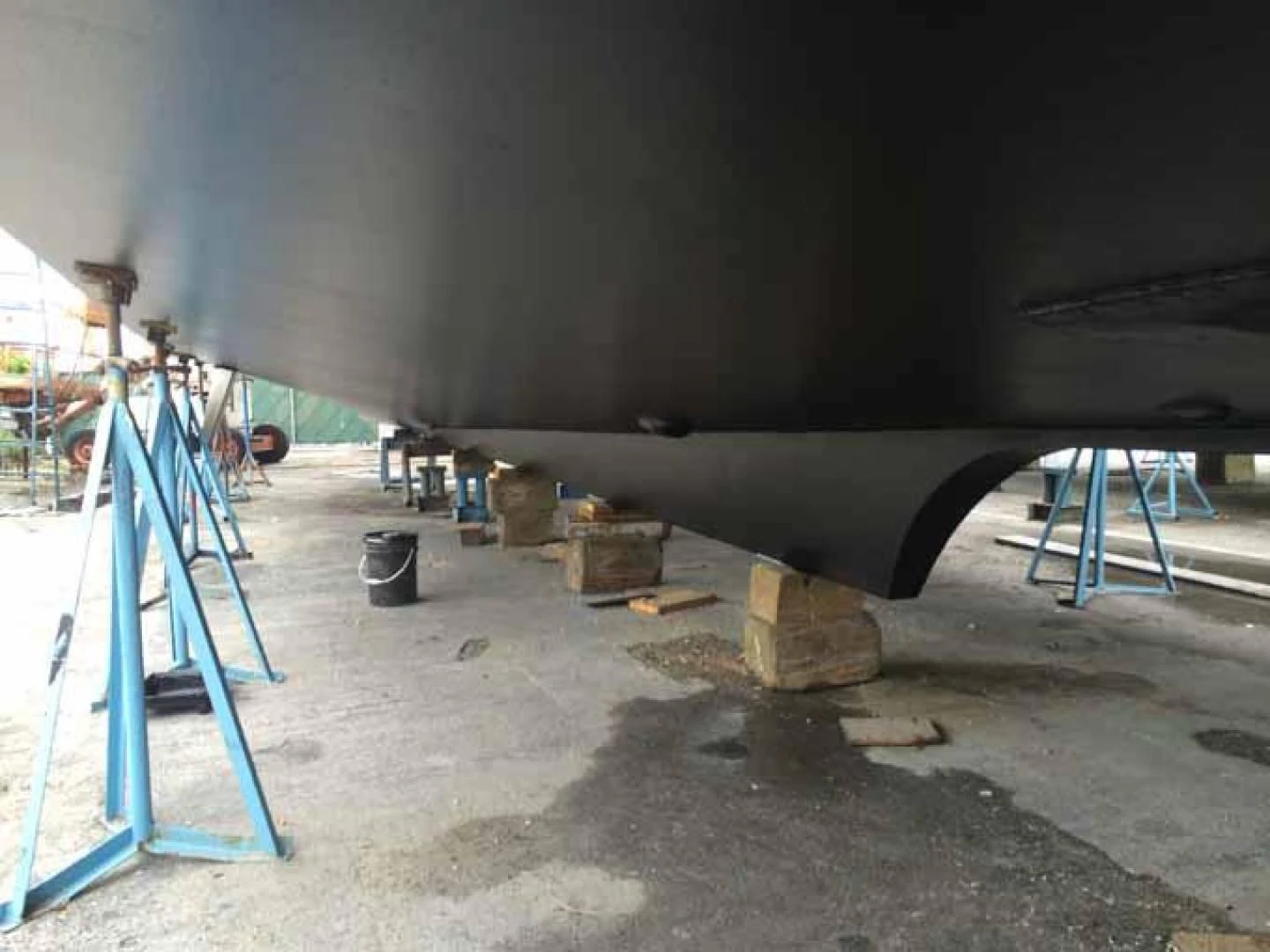 a large concrete structure with a ladder aboard DOLCE VITA Yacht for Sale