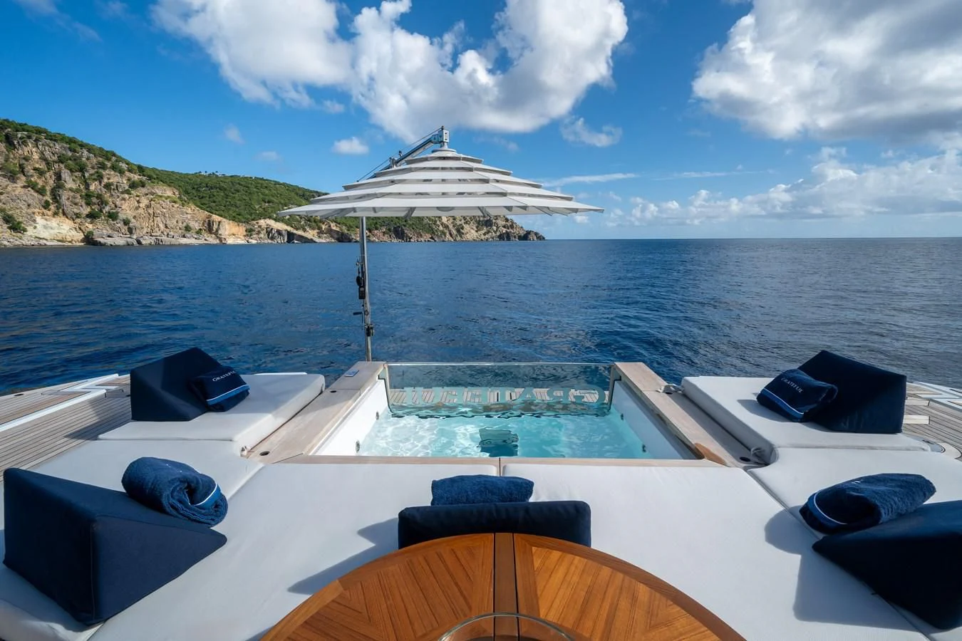 a boat on the water aboard SEAESTA Yacht for Sale