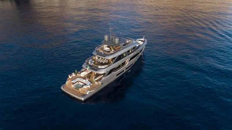 a ship in the water aboard SEAESTA Yacht for Sale