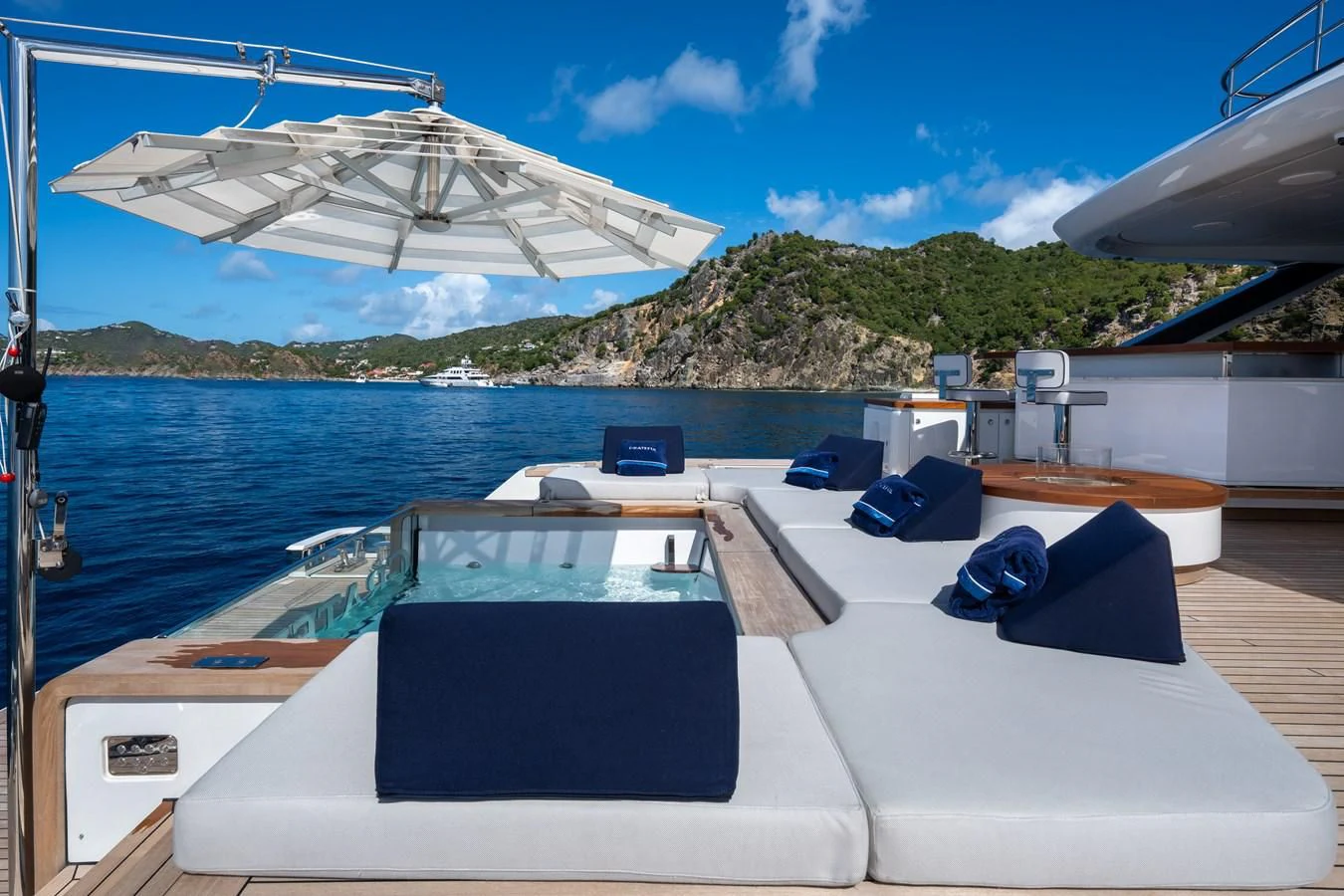 a boat on the water aboard SEAESTA Yacht for Sale
